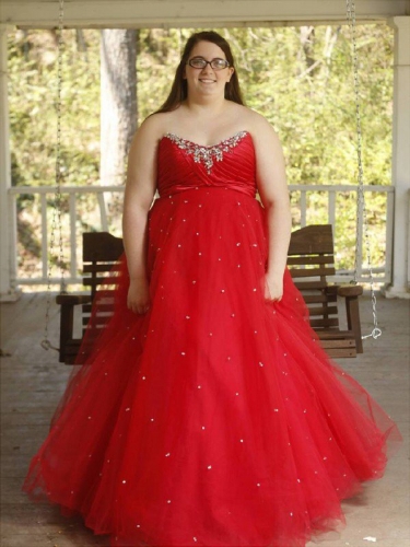 Ball Gown Sweetheart Sleeveless Beading Floor-Length Organza Plus Size Dresses