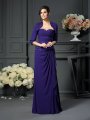 A-Line/Princess Sweetheart Beading Sleeveless Long Chiffon Mother of the Bride Dresses