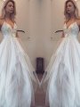 A-Line/Princess Spaghetti Straps Sleeveless Floor-Length Tulle Dresses