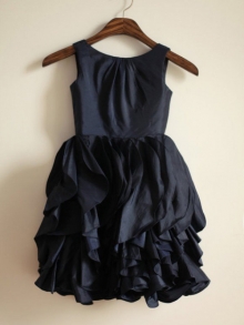 A-line/Princess Jewel Sleeveless Long Taffeta Dresses