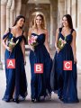 A-Line/Princess Chiffon Floor-Length Sleeveless Bridesmaid Dresses