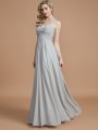 A-Line/Princess Sweetheart Sleeveless Ruched Floor-Length Chiffon Bridesmaid Dresses