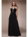 Sheath/Column Halter Sleeveless Long Beading Chiffon Dresses