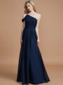 A-Line/Princess One-Shoulder Floor-Length Chiffon Sleeveless Bridesmaid Dresses